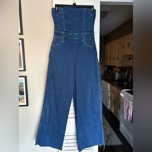 Wrangler Women's Dark Blue Denim Overalls